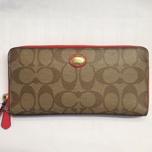 Coach Accordion Zip Wallet